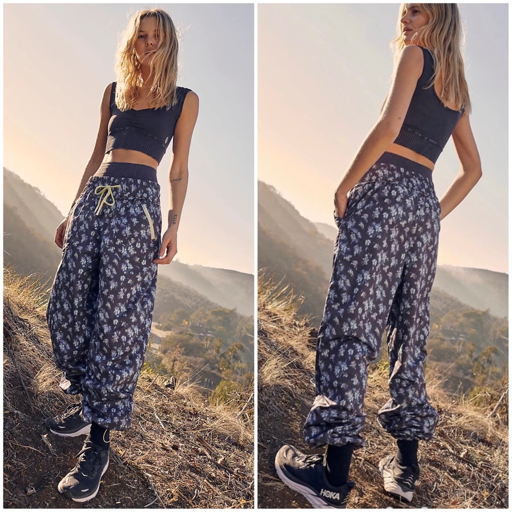 NWOT Free People Movement Break My Heart Pant Black Combo Size Small